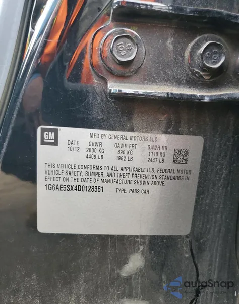 2013 Cadillac Ats Premium из США, поврежденный, VIN 1G6AE5SX4D0128361